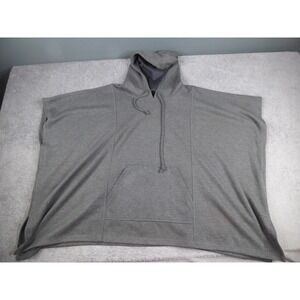 Tommy Bahama Mens Gray Hooded Poncho Pullover Kangaroo Pocket L/XL